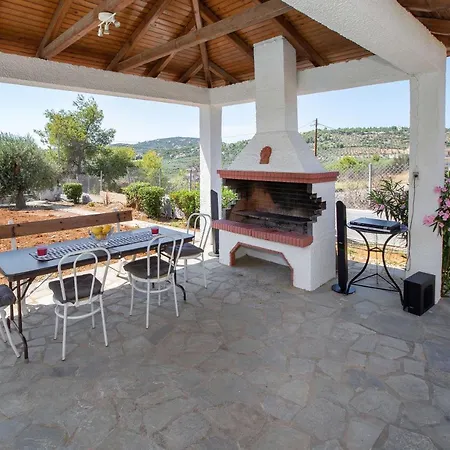 Vila With Private S Pool-theologos By Ghh *